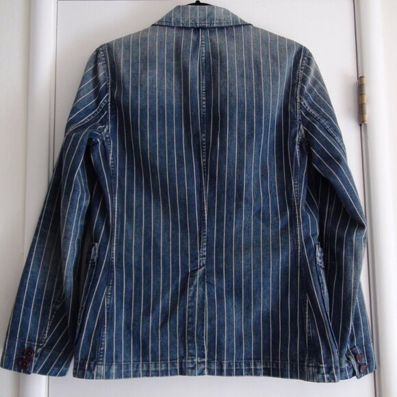 Polo Ralph Lauren Pinstripe Indigo Multi Stripe Jacket - Picture 5 of 5